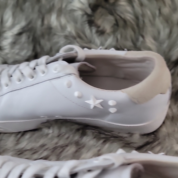 Ash Studded Star White Leather Low-Top Sneakers - Picture 11 of 16